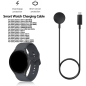 Preview: Valmento PD Typ USB-C Ladekabel für Samsung Galaxy Watch 6 / 5 Pro / 4 / 3 – Magnetisches Kabelloses Laden